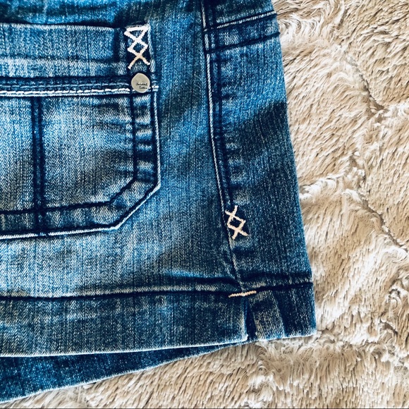 Industrial Cotton | Double Button Denim Shorts - Picture 1 of 6